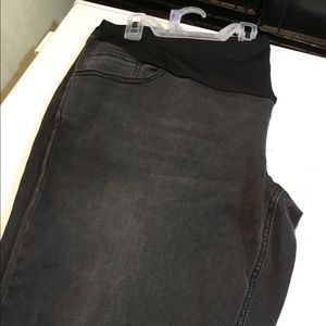NWT Time and Tru Charcoal Gray Maternity Jeans Size XXL